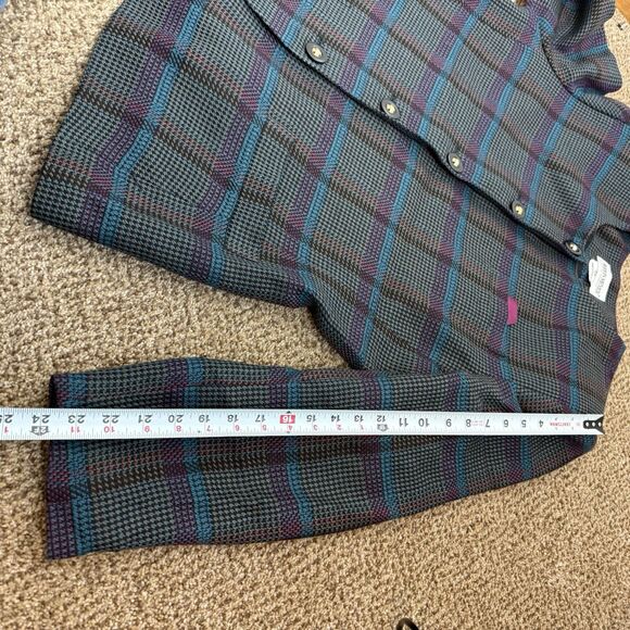 John Meyer Of Norwich Wool Blend Plaid Button Down Blazer Women’s Size 18W - Picture 8 of 13